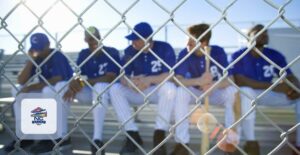 men on the bench during sports game represents BetRivers during NC sports betting launch