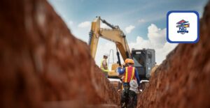 Construction workers on a site signify more land purchased for development in Rocky Mount